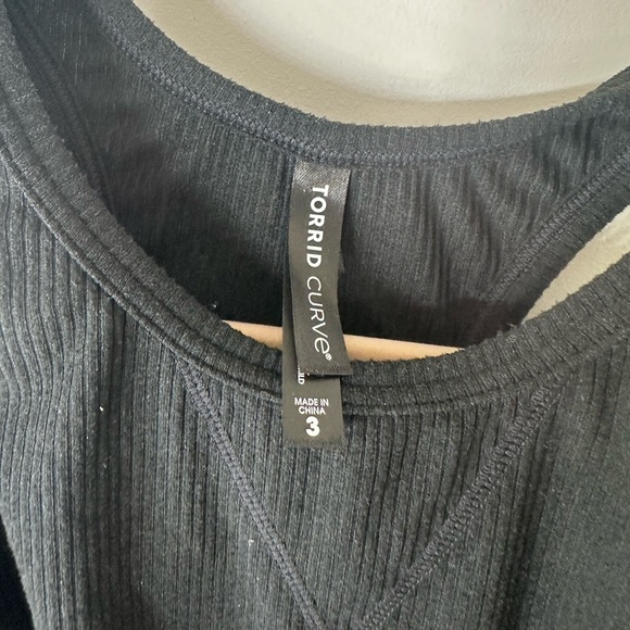 Lightly Lined Cotton Rib High Neck Bralette - Picture 4 of 5